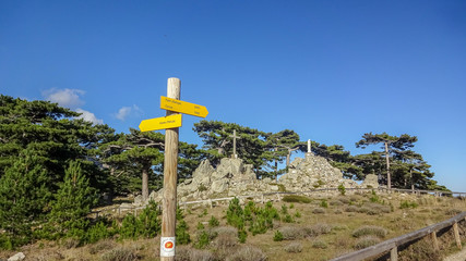 Corsica is a beautiful french island in Mediterranean sea