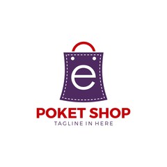 Start Up Poket Shop Company Logo Design Tamplate