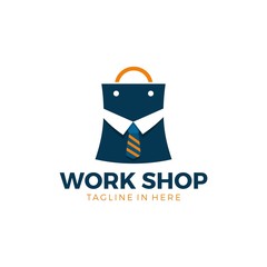Work Shop Modern Company logo Design Tamplate