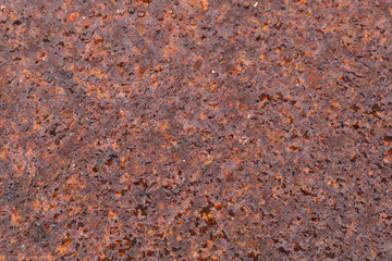 Old wet rusted iron flooring surface