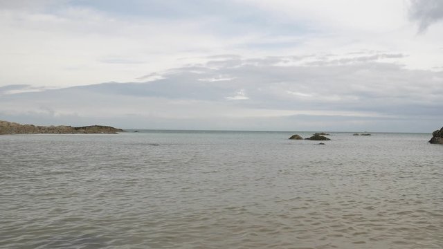 A Beautiful Shot of the Croyde Bay in North Devon with Calm Waters on a Summers Day