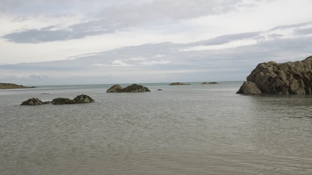 A Beautiful Shot of the Croyde Bay in North Devon with Calm Waters on a Summers Day