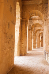 Ancient Coliseum in Eljem, Tunisia