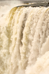 Fototapeta na wymiar waterfall cascade fall wet iguazu