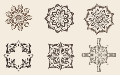Vintage and luxury ornamental mandala design., set of mandala design.