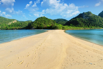Deserted tropical beach