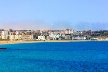 Fototapeta premium The view on Santander, Cantabria, Spain. Europe. 