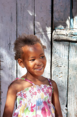 Fototapeta premium African child in a village