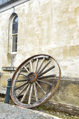 old wagon wheel