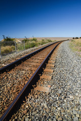 railway track going away