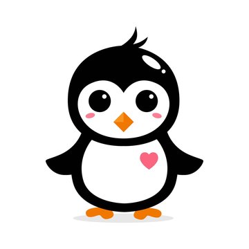 Vector Design of Penguin Mascot