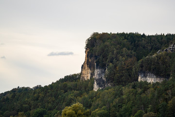 Fototapeta na wymiar Rock formations in saxony switzerland