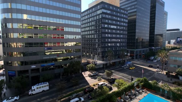 Downtown Los Angeles traffic timelapse