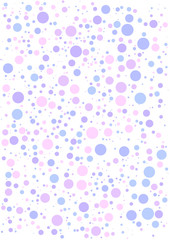 Cute colors bubble background