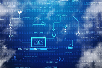 Digital Abstract technology background,2d illustration