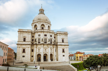 Fototapeta na wymiar Lisbon, Portugal - May, 18th, 2018 : 17th century Igreja de Santa Engrácia church converted into the National Pantheon.