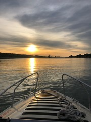 Obraz premium sunset on the delta