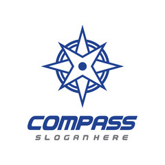 Obraz premium Navigation, Arrow, Compass Logo Vector