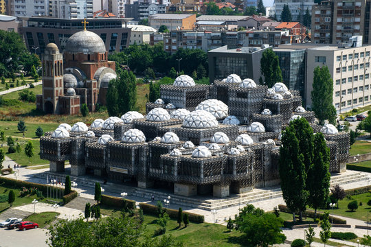 National Library of Kosovo in Pristina, Kosovo