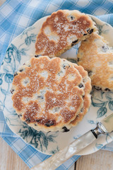Welsh cakes a traditional griddle cake made with dried fruit