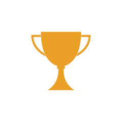 Trophy cup vector icon winner