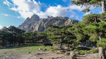 Corsica is a beautiful french island in Mediterranean sea