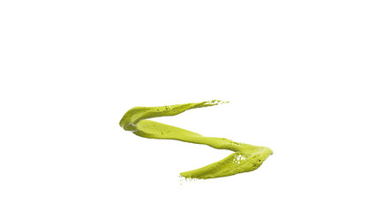 abstract isolated color flow with vortex and bubbles