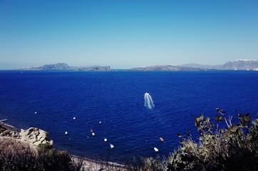 aerial view of an island in the sea