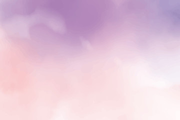 beautiful cotton candy twilight sky watercolor background