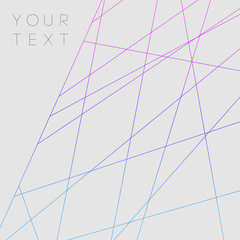 Colorful Abstract Lines with Copy-Space on Grey Background | EPS10 Vector
