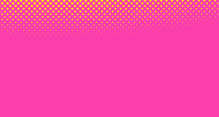 Pink halftone pop art background abstract vector comics style blank layout template with clouds beams and isolated dots pattern. For sale banner for your designe 1960s. with copy space eps10