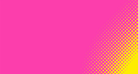 Pink halftone pop art background abstract vector comics style blank layout template with clouds beams and isolated dots pattern. For sale banner for your designe 1960s. with copy space eps10