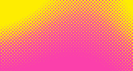 Pink halftone pop art background abstract vector comics style blank layout template with clouds beams and isolated dots pattern. For sale banner for your designe 1960s. with copy space eps10