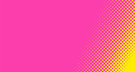 Pink halftone pop art background abstract vector comics style blank layout template with clouds beams and isolated dots pattern. For sale banner for your designe 1960s. with copy space eps10