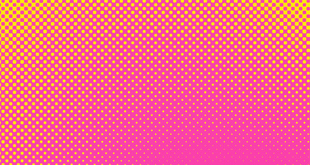 Pink halftone pop art background abstract vector comics style blank layout template with clouds beams and isolated dots pattern. For sale banner for your designe 1960s. with copy space eps10