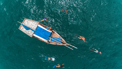 Fototapeta na wymiar fishermen's dhow in stone town, Zanzibar