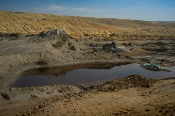 Beautiful sand landscapes with water