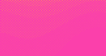 Pink halftone pop art background abstract vector comics style blank layout template with clouds beams and isolated dots pattern. For sale banner for your designe 1960s. with copy space eps10