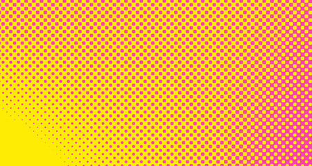 Pink halftone pop art background abstract vector comics style blank layout template with clouds beams and isolated dots pattern. For sale banner for your designe 1960s. with copy space eps10