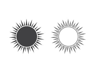 Sun icon. Modern weather line icon set. Flat vector