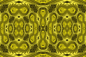 Textured fabric with a multicolored pattern