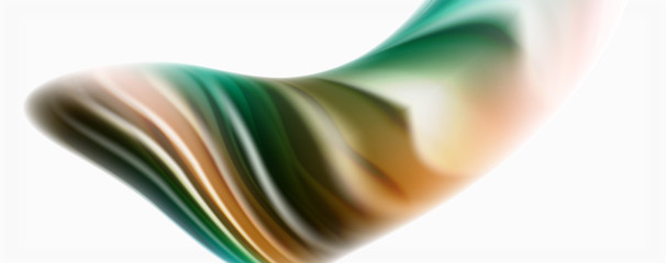 Color flowing waves, liquid conceptual abstract background