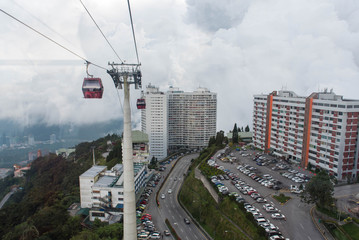 Cable car to Mount Genting. Malaysia