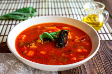 mussel tomato soup