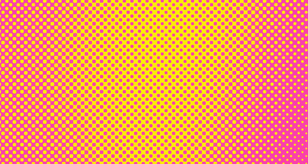 Pink halftone pop art background abstract vector comics style blank layout template with clouds beams and isolated dots pattern. For sale banner for your designe 1960s. with copy space eps10