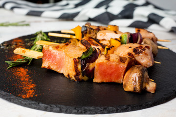 tuna skewers