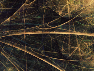 brown abstract fractal background 3d rendering illustration