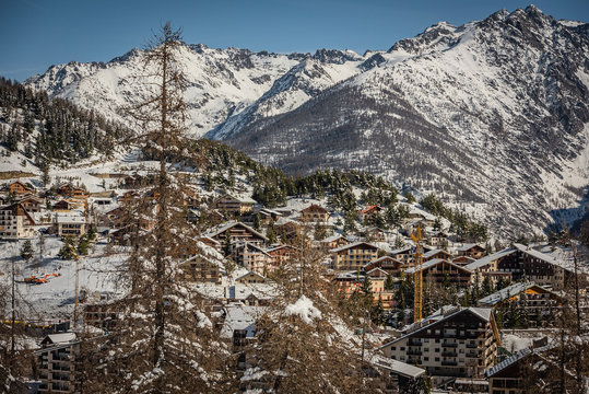 France, Cote d'Azur, South of France, View, PACA region, Auron Ski Resort