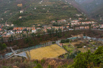 France, Cote d'Azur, South of France, Italy-France border, PACA region, historic city of Breille...