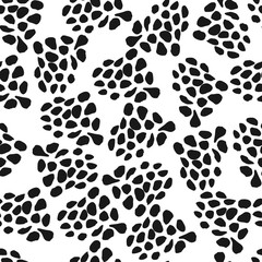 Abstract animal fur seamless pattern on white background.